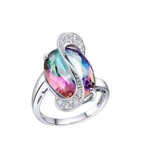 Mystic Topaz Ring - size 10